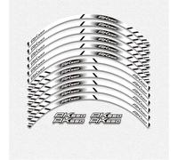 Pegatina De Llanta Delantera Y Trasera para Rueda Motocicleta, Calcomanía Decorativa para Neumáticos, para KYMCO AK550 AK 550 12 X Borde Grueso Exterior(Color1)