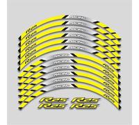 Pegatina De Motocicleta 17 Pulgadas, Llanta Raya Reflectante, Juego Calcomanías Decorativas Impermeables para Yamaha YZFR25 YZF R25(Color 6)
