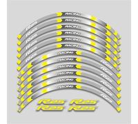 Pegatina De Motocicleta 17 Pulgadas, Llanta Raya Reflectante, Juego Calcomanías Decorativas Impermeables para Yamaha YZFR25 YZF R25(Color 16)