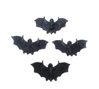 Pegatina de murciélagos 3D, decoraciones para fiestas de Halloween, calcomanía decorativa reutilizable de pared aterradora para ventana del hogar, murciélago de