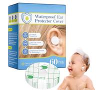 Pegatina de oreja impermeable para bebés, cubierta de oreja de baby shower 60 piezas - Cubres de protección auditiva Pegatinas para la oreja para nadar a la natación