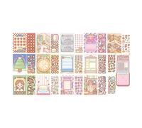 Pegatina De Paisaje De Dibujos Animados Escena En Miniatura Para Mascotas Álbum De Recortes Cuaderno Diario Libro De Memoria Adorno Para Ordenador Portátil Uso Escolar Y De Oficina