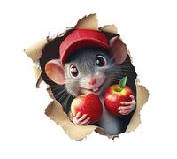 Pegatina de Pared 3D | Vinilos Decorativos De Agujeros 3D Con Dibujos Animados - Adhesivo Removible Reutilizable para Decorar Baño, Cocina, Dormitorio Infantil, Jardín y Habitaciones