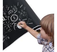 Pegatina de pared a la pizarra - desde el jardín de infantes Pegatinas de pared de dibujo | Enseñanza de oficina engrosadas Pegatinas de pizarra | Una calcomanía extraíble y cortada de 200x45 cm con
