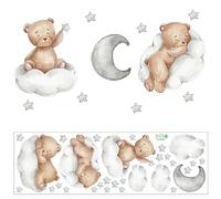 Pegatina de pared Animales, Pegatinas de pared de Conejo Dibujos Adhesivos Pared Animales Papel Pintado Pared Infantil Habitación Infantiles Vinilos Pared Decorativos Para Dormitorio (Set A)