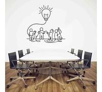 Pegatina de pared con cita inspiradora de trabajo en equipo, trabajo duro, éxito, citas motivacionales e inspiradoras, pegatina de pared para oficina.