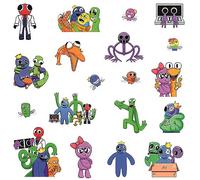 Pegatina de pared de arte arcoíris amigos para habitación infantil, pegatina de pared 3D anime de dibujos animados DIY autoadhesivo extraíble decoración de fondo