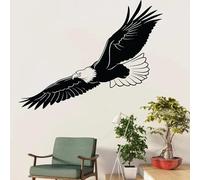 Pegatina de pared de cóndor creativo animal águila voladora apliqué Pegatina de animal de ave de la naturaleza vinilo en el dormitorio mural