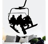 Pegatina de pared de teleférico accesorios para habitaciones infantiles decoración interior arte en aplique mural de pared pegatina mural