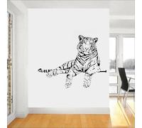 Pegatina de pared de tigre para dormitorio infantil, safari africano, sala de estar, dormitorio