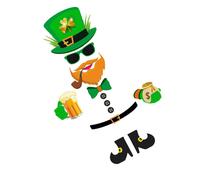 Pegatina de película para ventana de duende del Día de San Patricio para y