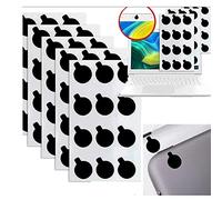 Pegatina de privacidad para cámara Webcam - extraíble y reutilizable Paquete a granel (5 hojas x 12 pegatinas - 60 fundas negras para cámara web)