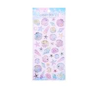 Pegatina de PVC en relieve con diseño de criatura marina motivacional para diario, cuaderno, álbumes de recortes, teléfono, laptop, decoración de peces