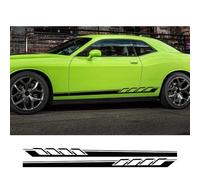 Pegatina de Rayas largas para Coche, faldón Lateral, Puerta, decoración, Accesorios para Dodge Challenger, Avenger, Caliber.