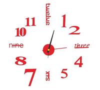 Pegatina de reloj de pared 3D DIY Pegatinas de reloj de pared sin marco