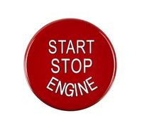 Pegatina de reparación Compatible con BMW Serie 5 6 G30 GT G32 X3 G01 X4 G02 Años 2020 2021 Cubierta del Interruptor del Botón De Arranque Y Parada del Motor del Automóvil(Bright Red)