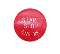 Pegatina de reparación Compatible con BMW X5 E53 E70 X6 E71 E72 X3 E83 X1 E84 61636966714 2009 2010 Pegatina del Interruptor De Arranque del Motor del Coche(Model A Red)