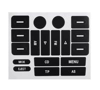 Pegatina de reparación Compatible con VW para Golf MK5 para Passat Pegatina para El Botón De La Perilla De La Radio del Panel del Aire Acondicionado del Automóvil