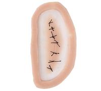 Pegatina de tatuaje de cicatrices aterradoras, pegatina de cicatriz de herida falsa con efecto de puntadas realista, maquillaje para disfraz de Halloween de silicona reutilizable p