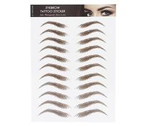 Pegatina de transferencia de cejas para mujeres Pegatinas de tatuaje de cejas temporales, maquillaje 6D, pegatinas de transferencia de tatuajes de cejas falsas, parches impermeables para dar forma(10)