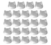 Pegatina De Uñas Largas para Teclado | 24 Piezas De Tapas Transparentes para Teclas | Elevadas Transparentes En Forma De Cabeza De Gato para Teclado Y Uñas - Mujeres Y Adolescentes Uso General