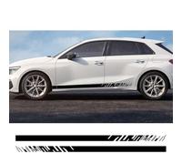 Pegatina de Vinilo para Coche, embellecedores de faldones Laterales, Rayas, Accesorios Exteriores para Audi A3 8V 8P 8Y 8L Sedán TFSI Sportback S3 RS3