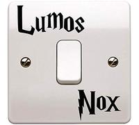 Pegatina de vinilo para interruptor de Harry Potter "Lumos Nox" (claro/oscuro)