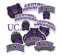 Pegatina de vinilo para portátil de la Universidad de Arkansas Central (hoja completa)