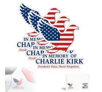 Pegatina de vinilo troquelada patriótica, diseño de voz de la libertad, Injustice Anywhere is A Threat to Justice Everywhere, vinilo Charlie Kirk Tribute