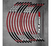 Pegatina Decorativa Calcomanía para Buje De Rueda Motocicleta para VOGE SR150GT SR 150 GT Accesorios Reflectantes para Motocicletas Calcomanías para Llantas Y Bujes(Rosso)