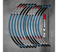 Pegatina Decorativa Calcomanía para Buje De Rueda Motocicleta para VOGE SR150GT SR 150 GT Accesorios Reflectantes para Motocicletas Calcomanías para Llantas Y Bujes(BLU)