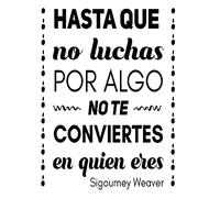 Pegatina decorativa centro educativo Vinilo decorativo para colegios vuelta al cole. Vinilo adhesivo pared colegio. Frases motivadoras(HASTA QUE NO LUCHAS)