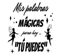 Pegatina decorativa centro educativo Vinilo decorativo para colegios vuelta al cole. Vinilo adhesivo pared colegio. Frases motivadoras(MIS PALABRAS MÁGICAS)