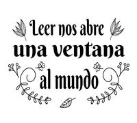 Pegatina decorativa centro educativo Vinilo decorativo para colegios vuelta al cole. Vinilo adhesivo pared colegio. Frases motivadoras(LEER NOS ABRE)