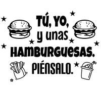 Pegatina Decorativa Cocina Restaurante Bar. Vinilo para cocina y cafetería restaurante. Decoración cocinas pegatinas pared (Color TÚ Y YO, 30cm (ancho) x 20cm (alto))