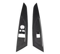 Pegatina Decorativa De Botón Elevación Ventana Coche, Fibra Carbono Real, Para Serie 4 G22 G23 G26 2020 2021 2022 2023 2024 pegatinas(2 pc C)