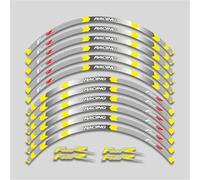 Pegatina Decorativa para BMW F800R F 800R Accesorios De Motocicleta Ruedas Buje Pegatinas Cinta Reflectante Llanta Neumático Calcomanías Decorativas Juego(Gray Yellow)