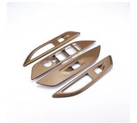 Pegatina Decorativa Para El Panel De Botones Del Elevalunas Del Coche Para Peugeot 208 2020 2021 2022 2023 2024 2025 YIJIAVSX(Golden grain)