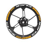 Pegatina Decorativa Pegatinas Reflectantes para Cubo De Rueda Accesorios para Llantas Motocicleta, Calcomanías para Honda Click 125i, 150i Y 160 V2 14 Pulgadas(Orange)