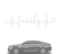 Pegatina Del Coche Family Heartbeat - Pegatinas Cortadas Para Ventana Del Coche, Parachoques Traseros, Cuerpo | Decoración Del Automóvil Exquisita Para El Amor De La Familia, Ventana De Pared De M