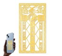 Pegatina del Teléfono Espiritual - Símbolos De Protección De | Pegatinas De Metal Desmontables para Cámaras, Estantes, Solución Decorativa Y Energizante para Atraer