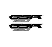 Pegatina Depósito Combustible Motocicleta/Bicicleta, Rueda, Casco, Impermeable, Reflectante para S&uzuki GSR750(Non-Reflective Black)