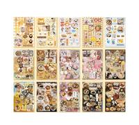 Pegatina divertida de escena en miniatura de dibujos animados para álbumes de recortes, diario, álbum, funda de teléfono, portátil, colección creativa