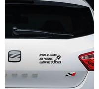 Pegatina Donde no llegan mis pistones 15x6cm (Negro)