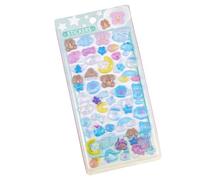 Pegatina en relieve, pegatina de ABS impermeable para decoración, diario, álbum de recortes, teléfono, decoración de habitación de niños, caja fuerte de en relieve