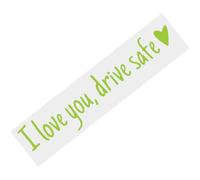 Pegatina Espejo retrovisor I Love You - Calcomanía Espejo Retrovisor Corazón Conducción Segura | Pegatina Coche PVC Vinilo Impermeable Espejos Ventanas | Accesorio Automático Romántico Regalo