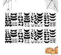 Pegatina facial de Halloween: decoraciones de fiesta de calabaza, hojas de actividades espeluznantes | 8 Conteo de calabaza Conjunto de calabaza para juegos Faving & Halloween Actividades de celebraci