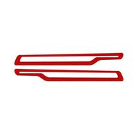 Pegatina Falda Rayas Laterales para Puerta JCW GP Edition para Mini John para Cooper Works Hatch F55 F56 F57 2021 2022 2014 2 Uds Faldones Laterales(Glossy Red)