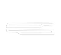 Pegatina Falda Rayas Laterales para Puerta JCW GP Edition para Mini John para Cooper Works Hatch F55 F56 F57 2021 2022 2014 2 Uds Faldones Laterales(Glossy White)