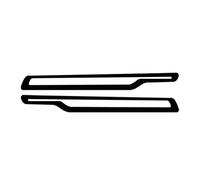 Pegatina Falda Rayas Laterales para Puerta JCW GP Edition para Mini John para Cooper Works Hatch F55 F56 F57 2021 2022 2014 2 Uds Faldones Laterales(Glossy Black)